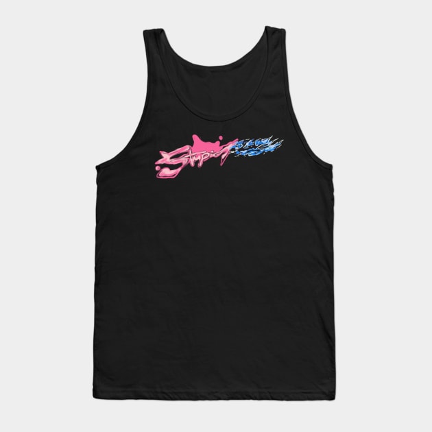 Copy of Pink fighter writing Tank Top by Chrislon29